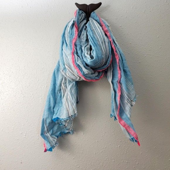 Blue n Pink Scarf cover - Picture 1 of 3